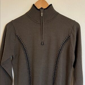 Kerrits Wool Quarter Zip Equestrian Long Sleeve Top / Sweater Size Small